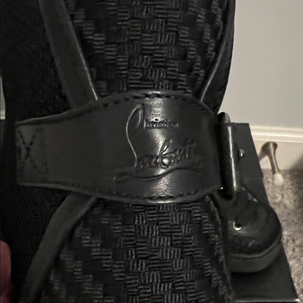 Christian Louboutin Louis Black High-Top Sneakers - Picture 2 of 14